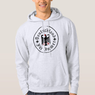 Germany/Deutschland Forever/black eagle/iron cross Hoodie
