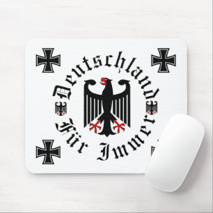 Germany/Deutschland Forever/black eagle/iron cross Mouse Pad