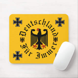 Germany/Deutschland Forever/black eagle/iron cross Mouse Pad