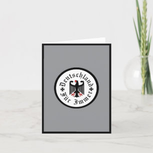 Germany/Deutschland Forever/black eagle/iron cross Thank You Card