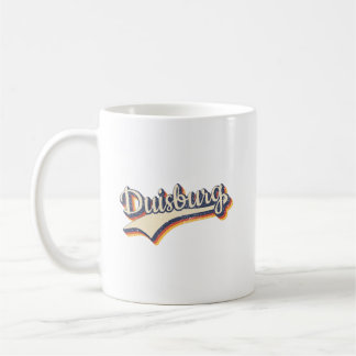 Germany Duisburg Vintage Retro Typography  Coffee Mug