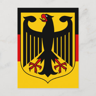 germany emblem postcard