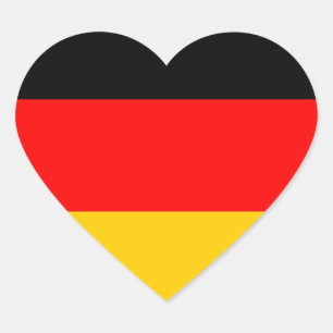 Germany Fahne Heart Sticker