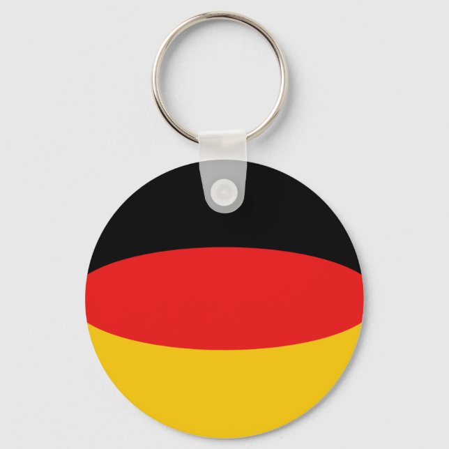 Germany Fisheye Flag Keychain (Front)