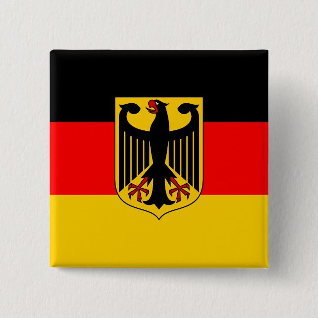 Germany Flag 15 Cm Square Badge (Front)