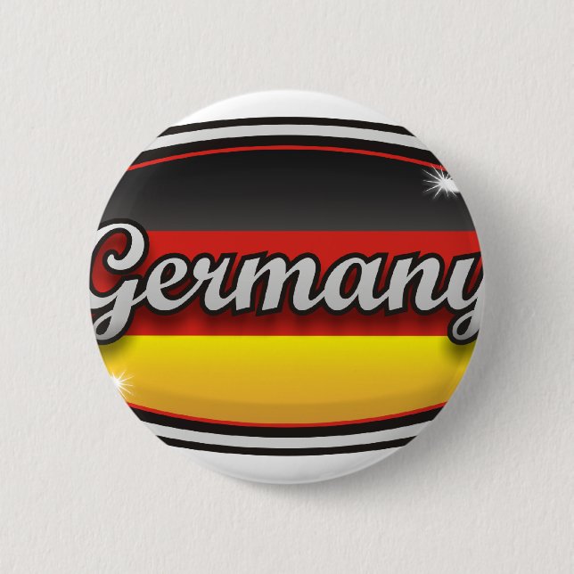 Germany flag 1 6 cm round badge (Front)