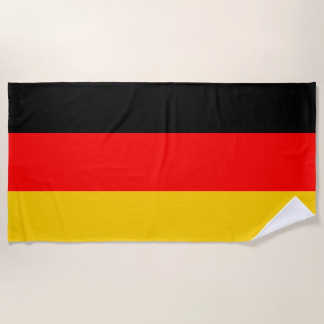 Germany Flag Beach Towel (Front)