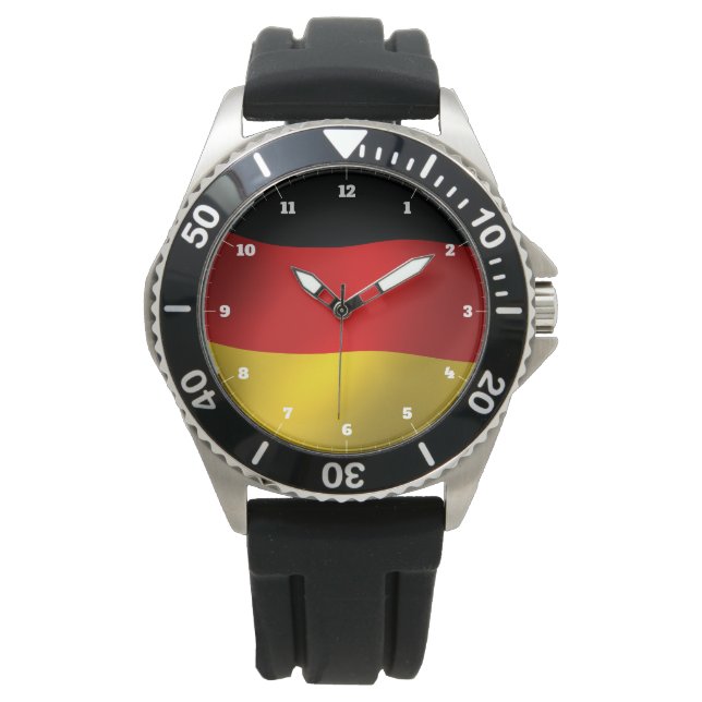 GERMANY FLAG BLACK RED GOLD WATCH (Front)