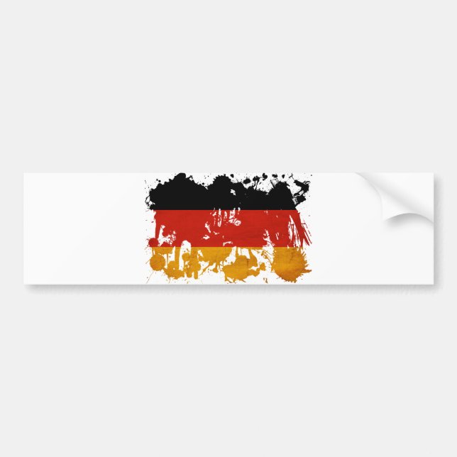 Germany Flag Bumper Sticker (Front)