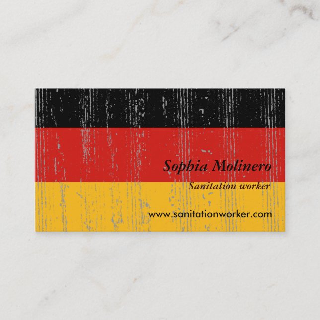 Germany Flag Business Card (Front)