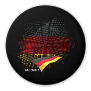 Germany flag ceramic knob