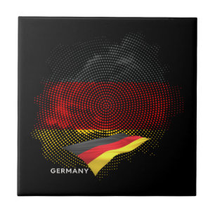 Germany flag ceramic tile