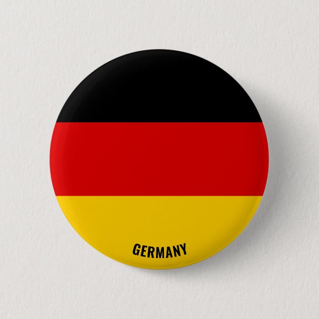 Germany Flag Charming Patriotic 6 Cm Round Badge (Front)