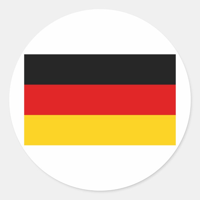 Germany Flag Classic Round Sticker (Front)