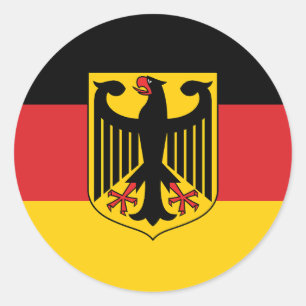 Germany Flag Classic Round Sticker