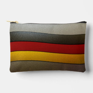Germany Flag Colours-Chrome by Shirley Taylor Accessory Pouch