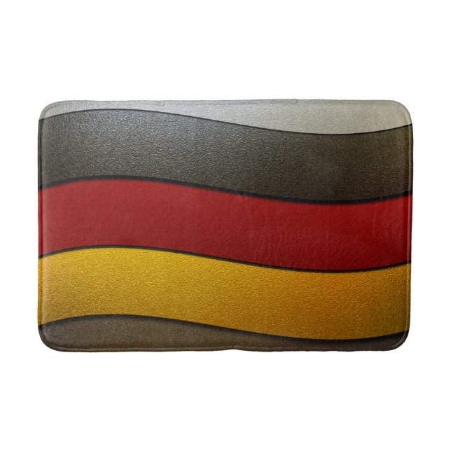 Germany Flag Colours-Chrome by Shirley Taylor Bath Mat (Front)