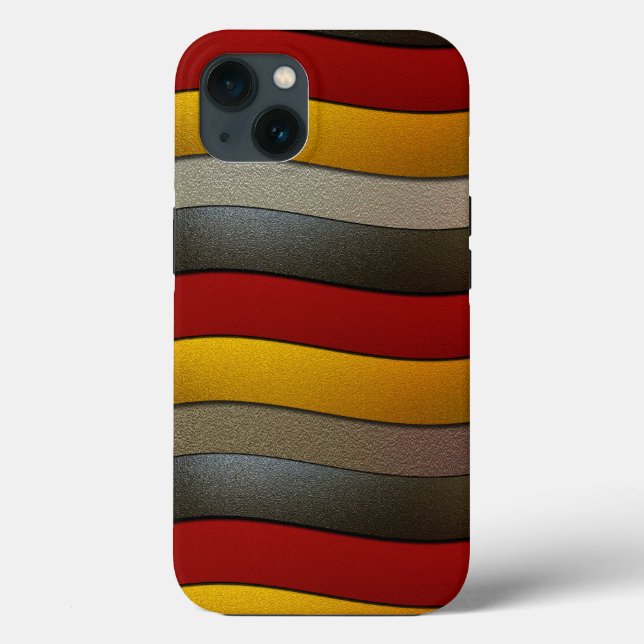 Germany Flag Colours-Chrome by Shirley Taylor Case-Mate iPhone Case (Back)