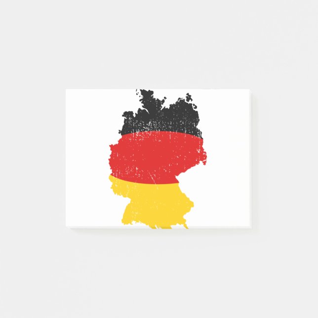 Germany Flag Country Shape Post-it Notes (Front)