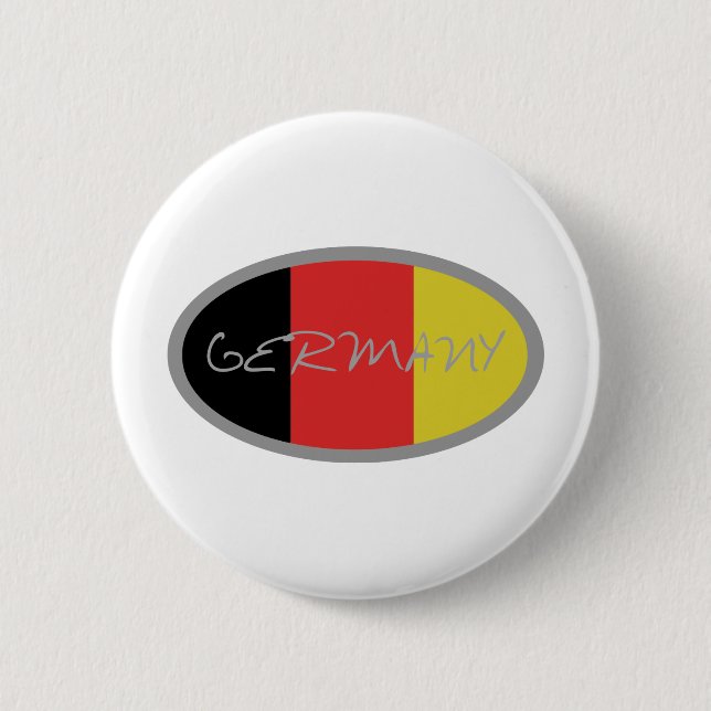 Germany Flag design! 6 Cm Round Badge (Front)