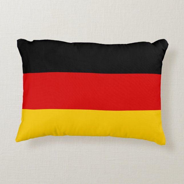 Germany Flag Deutschland Patriotic German Decorative Cushion (Back)