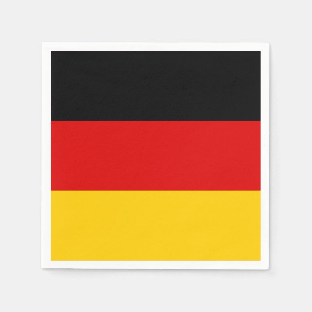 Germany Flag Deutschland Patriotic German Napkin (Front)