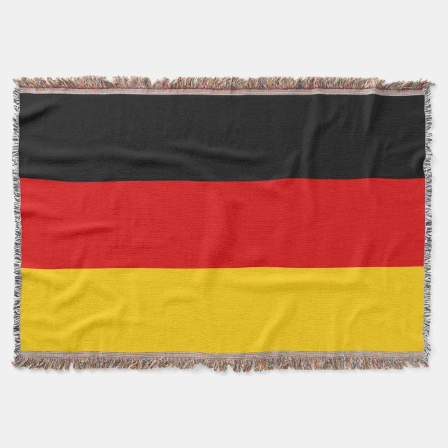 Germany flag - Deutschland Throw Blanket (Front)