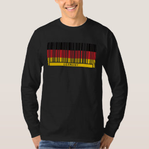 Germany Flag German Heritage Roots Barcode German T-Shirt