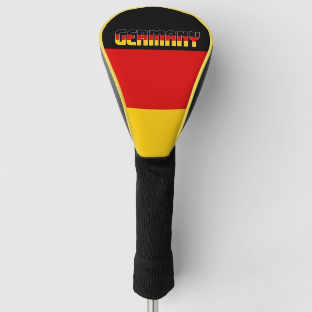 Germany Flag Gorgeous Patriotic Golf Head Cover (Front)