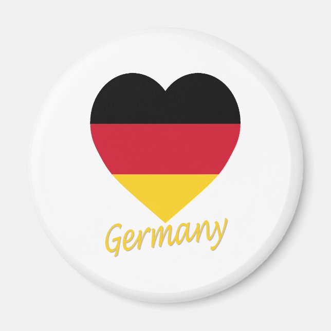 Germany Flag Heart Magnet (Front)