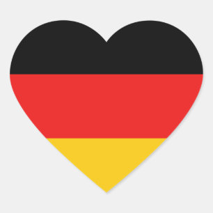 Germany Flag Heart Sticker