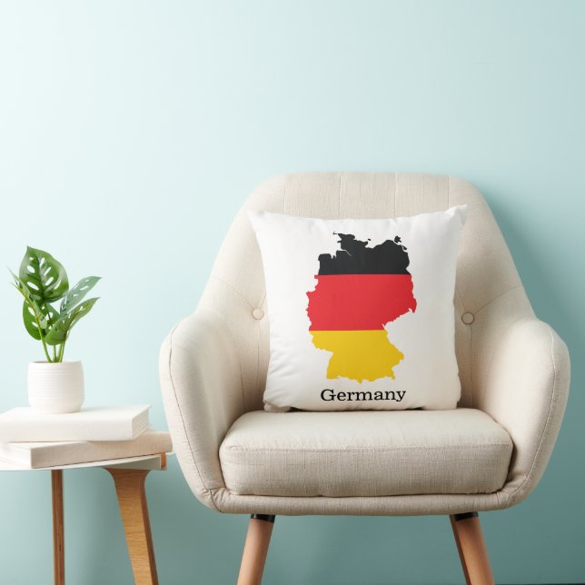 Germany Flag in Map Souvenir Design Cushion (Chair)