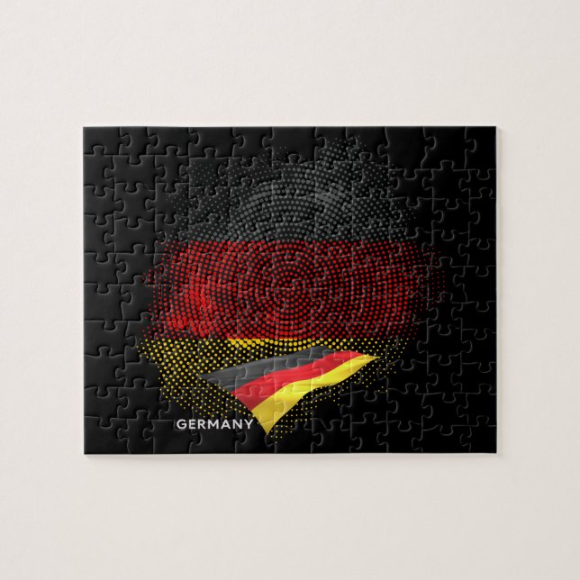 Germany flag jigsaw puzzle (Horizontal)