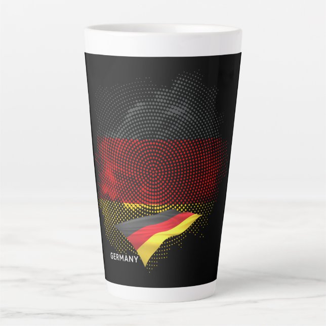 Germany flag latte mug (Front)
