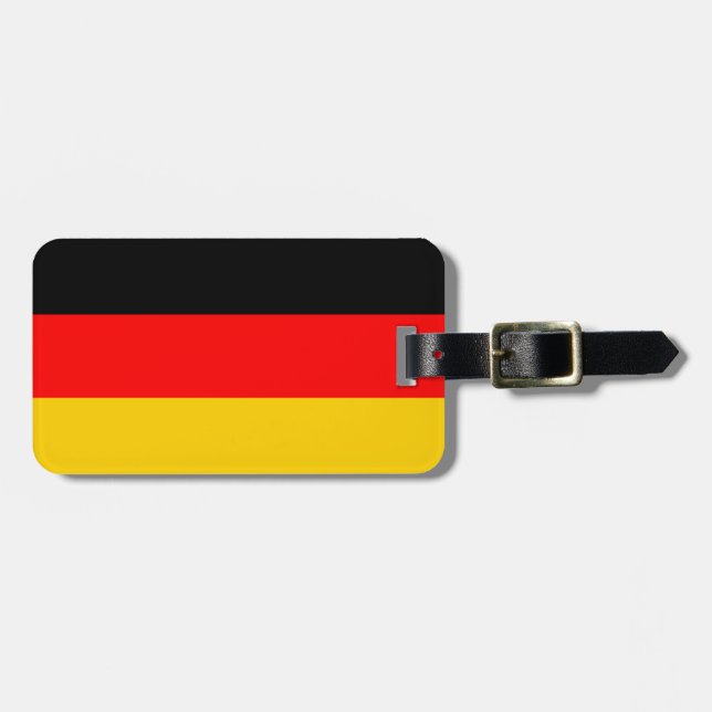 Germany Flag Luggage Tag (Front Horizontal)