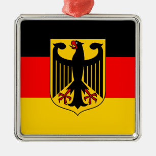 Germany Flag Metal Ornament