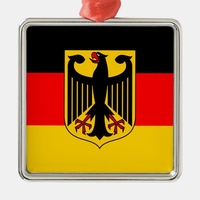 Germany Flag Metal Ornament (Front)
