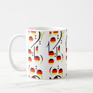 Germany Flag Musical Notes Coffee Mug