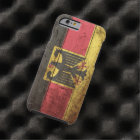 Germany Flag on Old Wood Grain