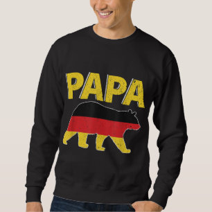 Germany Flag Papa Bear German Dad Father's Day Gif Sweatshirt