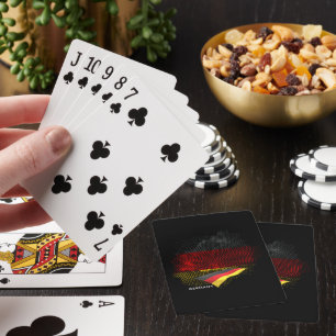 Germany flag playing cards