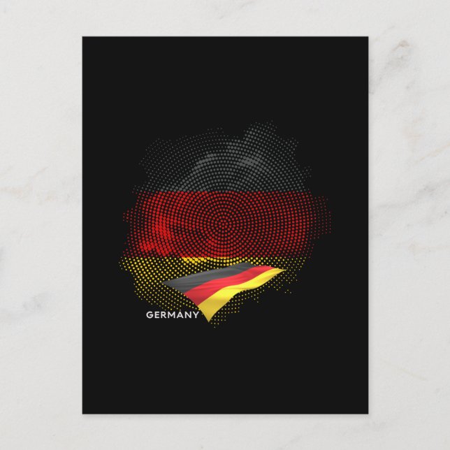 Germany flag postcard (Front)