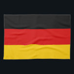 Germany flag quality tea towel<br><div class="desc">Flags of the world's nations in high resolution for you to display with pride.</div>