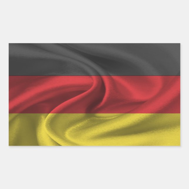 Germany Flag Rectangular Sticker (Front)