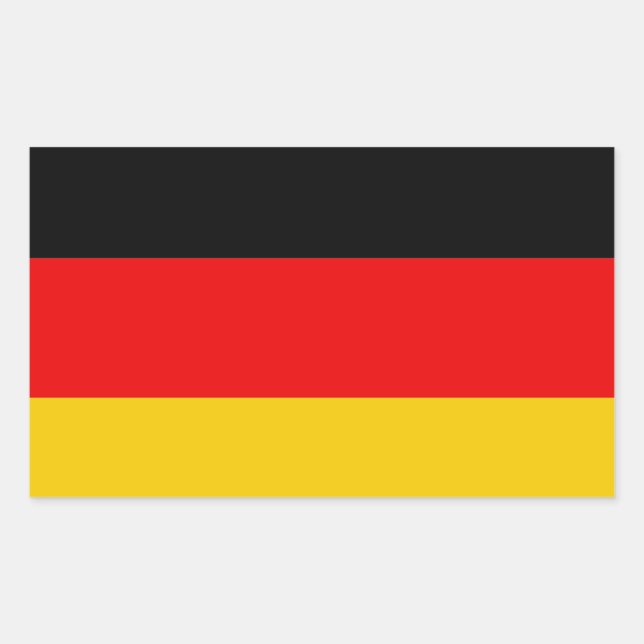 Germany flag rectangular sticker (Front)
