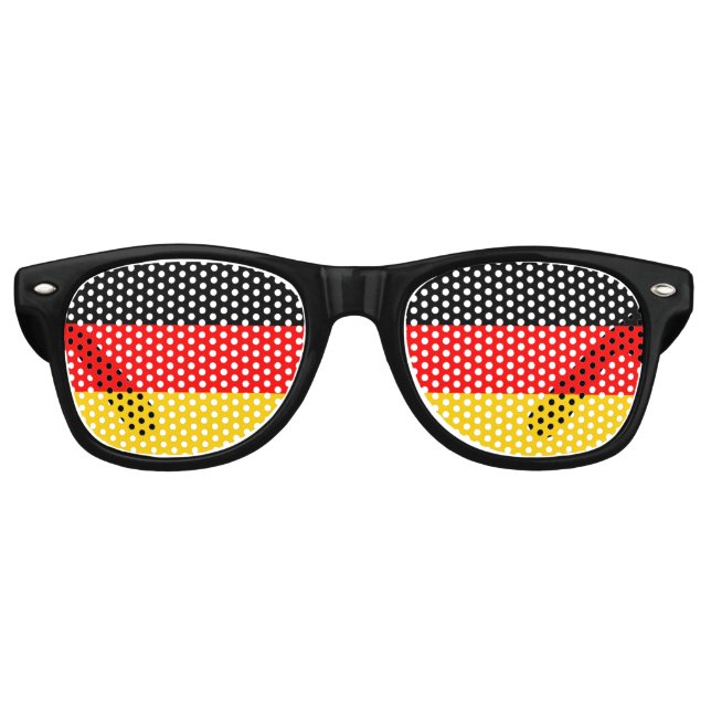 Germany Flag Retro Sunglasses (Front)