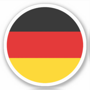 Germany Flag Round Sticker