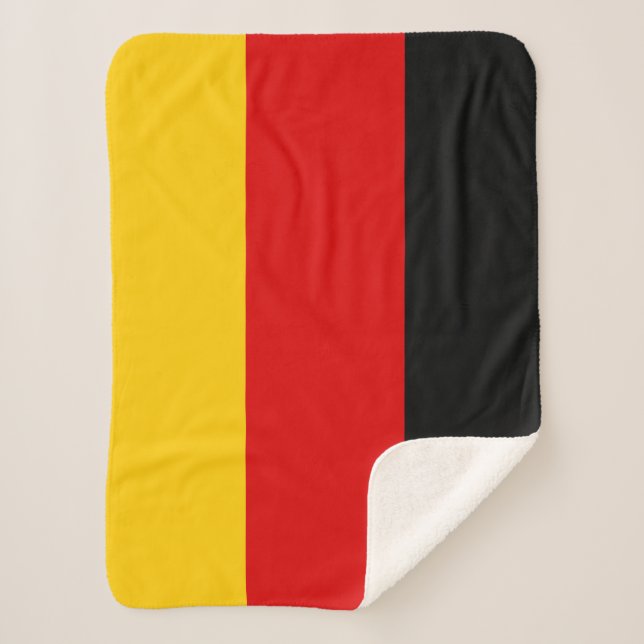 Germany flag sherpa blanket (Front)