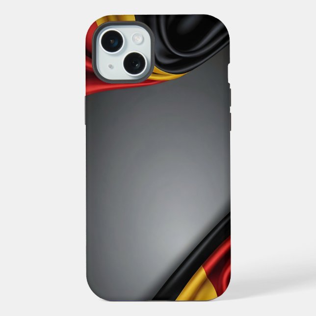 Germany flag silk texture iPhone case (Back)