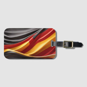 Germany flag silk texture luggage tag